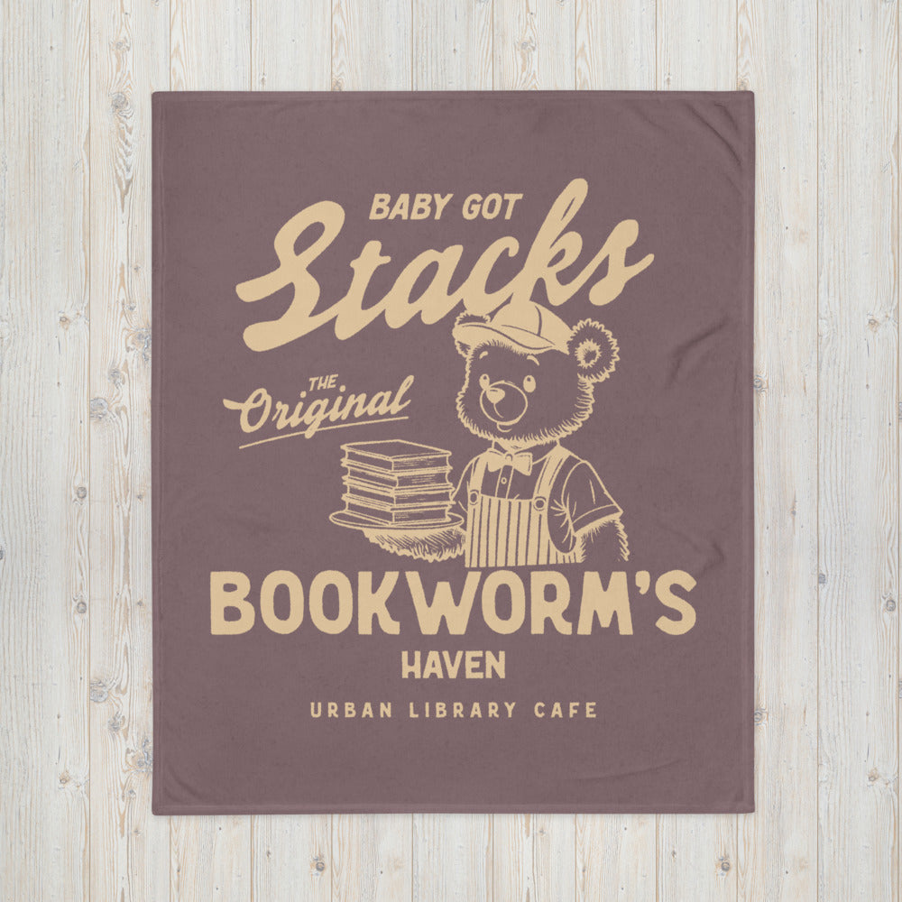 Baby Got Stacks Throw Blanket