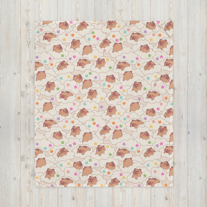 Capybara Dream Throw Blanket