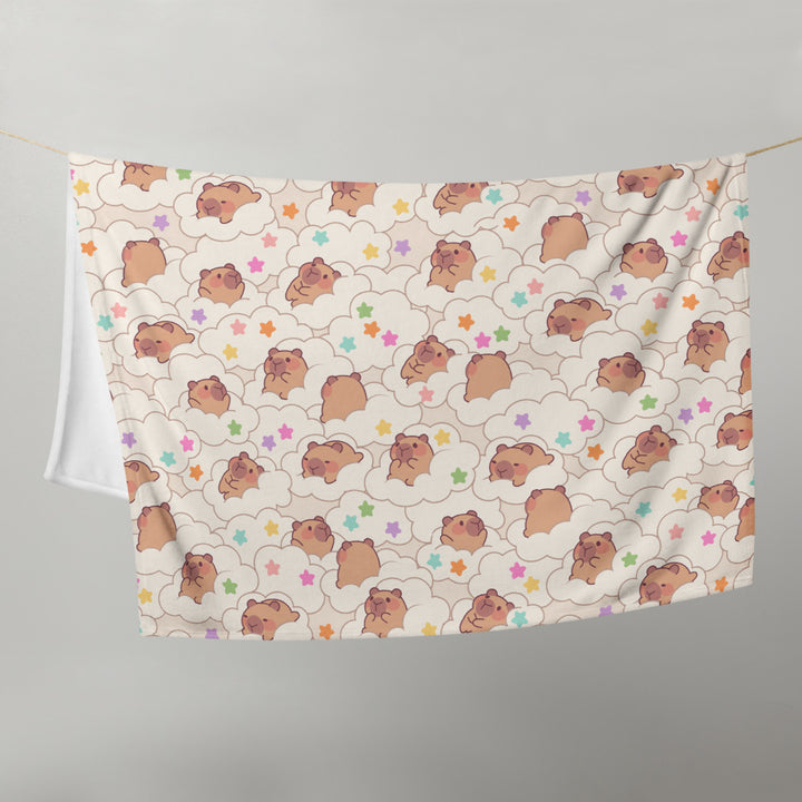 Capybara Dream Throw Blanket