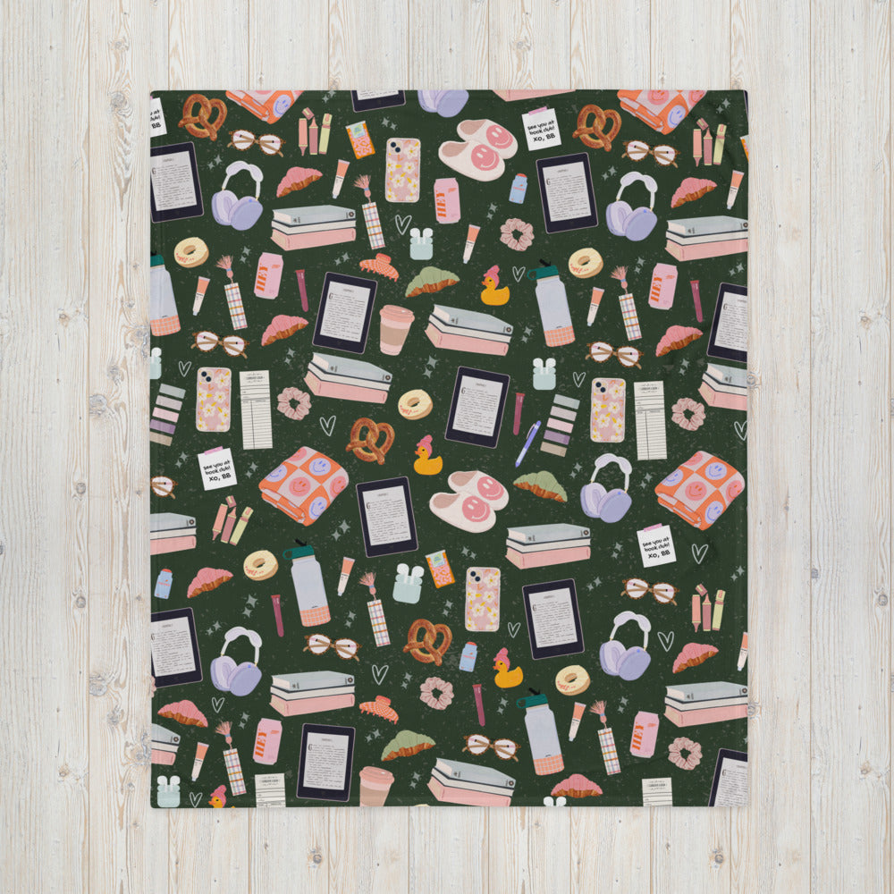 Just a Reader (v.2) Throw Blanket