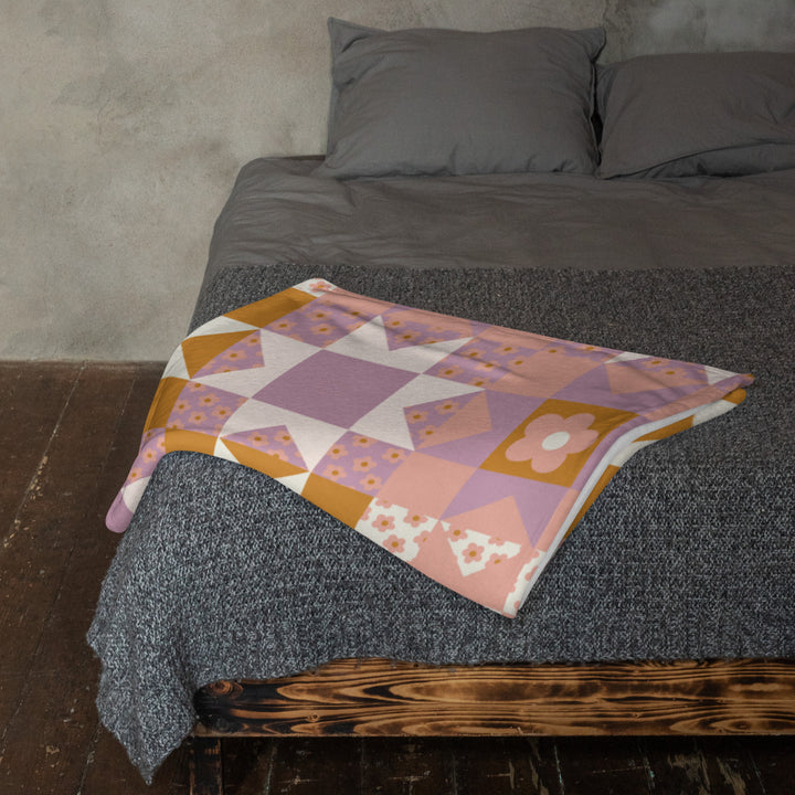 Summer Quilt Throw Blanket
