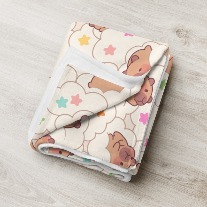 Capybara Dream Throw Blanket