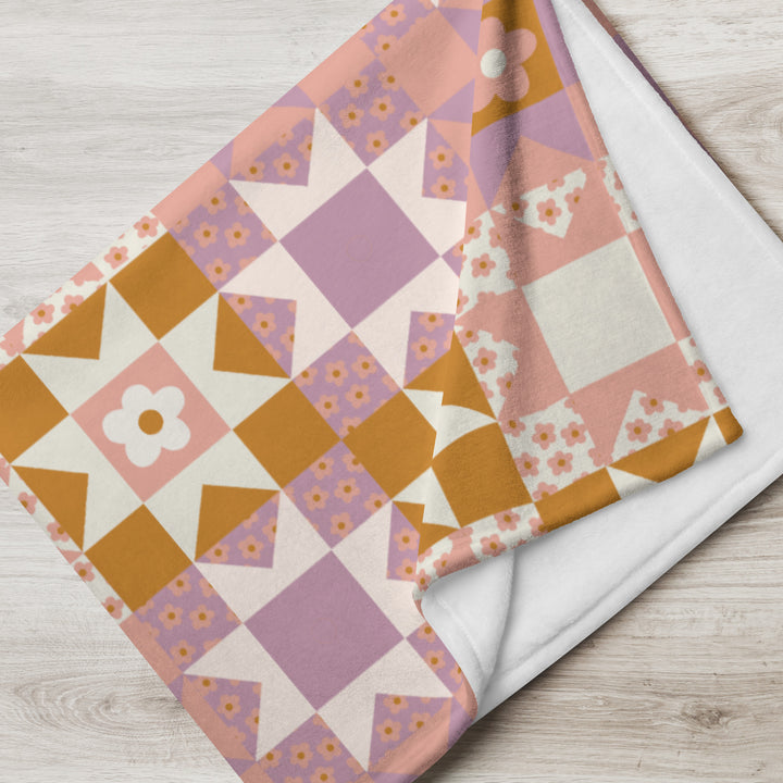 Summer Quilt Throw Blanket