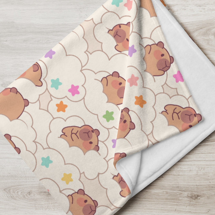 Capybara Dream Throw Blanket