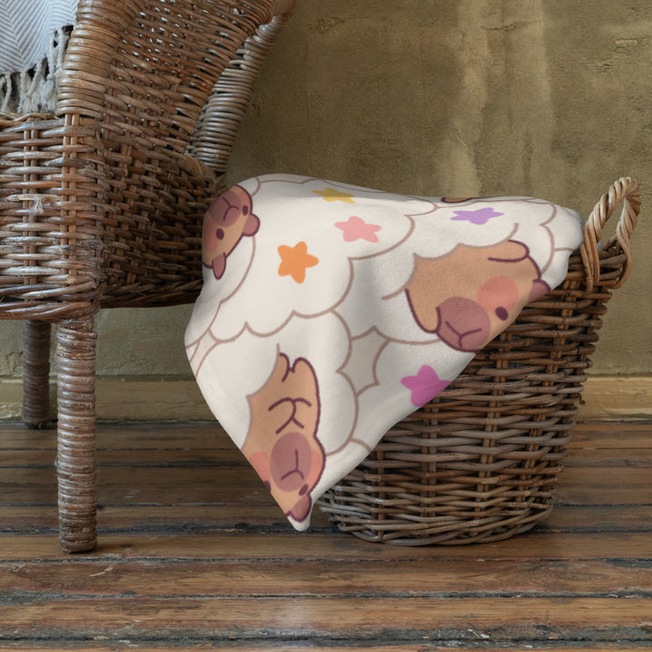 Capybara Dream Throw Blanket