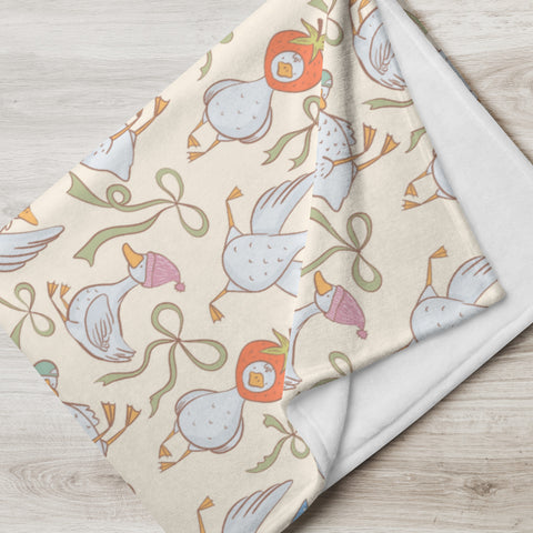 " Silly Goose" Throw Blanket