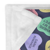 Book Beau Bookish Candy Hearts Throw Blanket