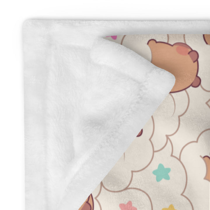 Capybara Dream Throw Blanket