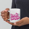 "Book Bestie" White glossy mug