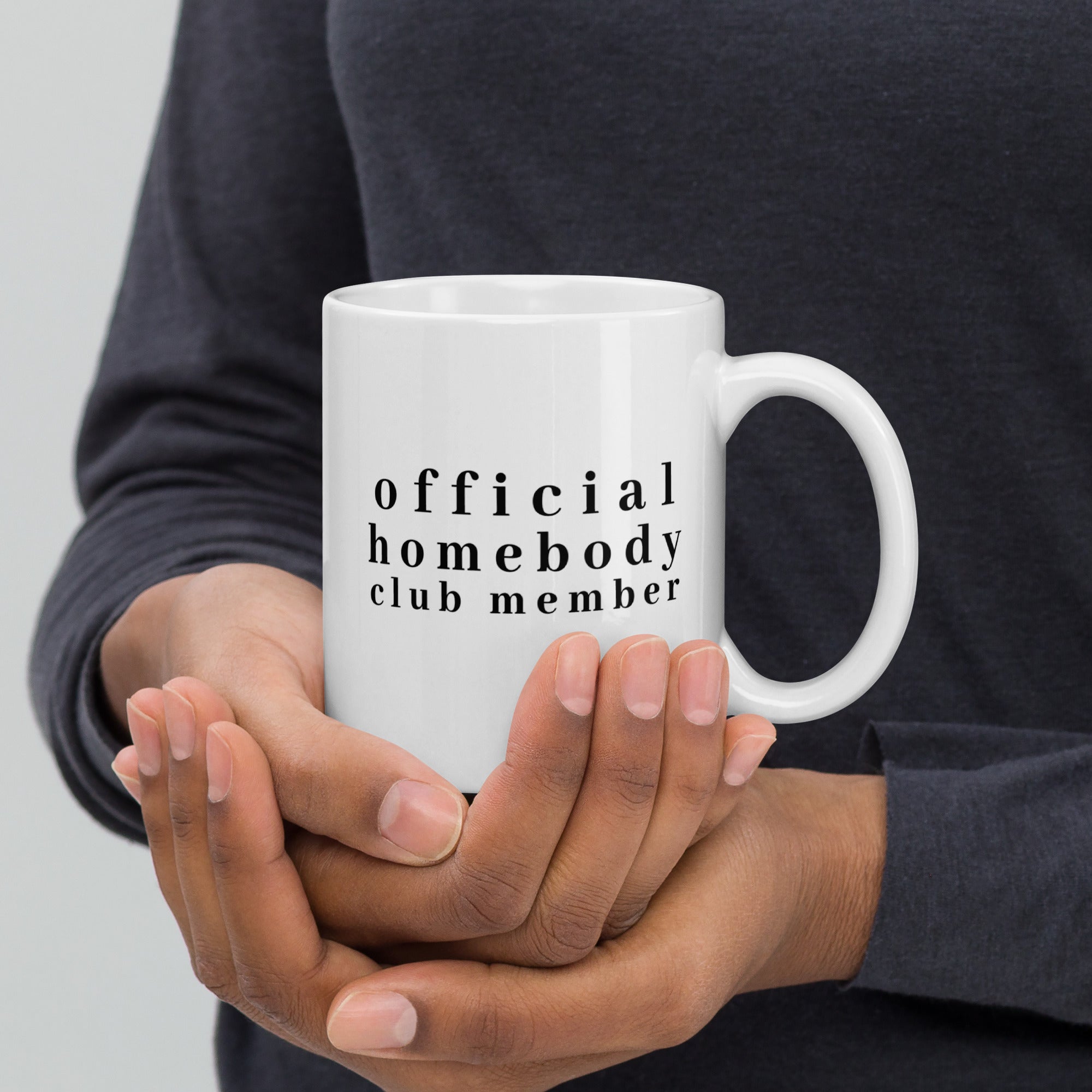 Homebody Club White Glossy Mug