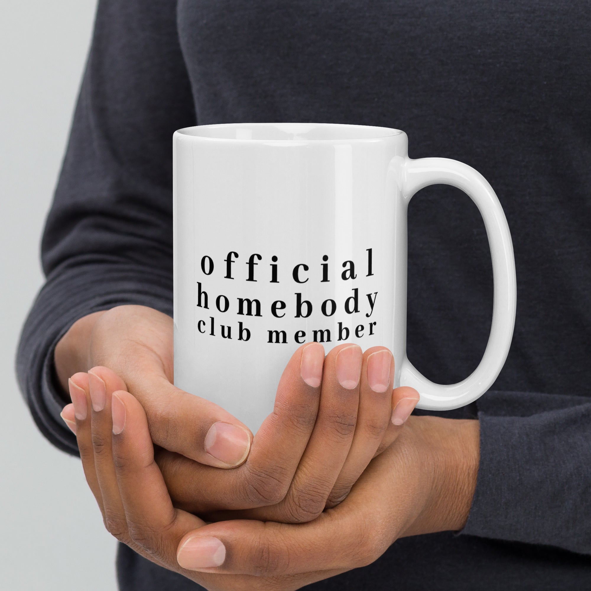 Homebody Club White Glossy Mug