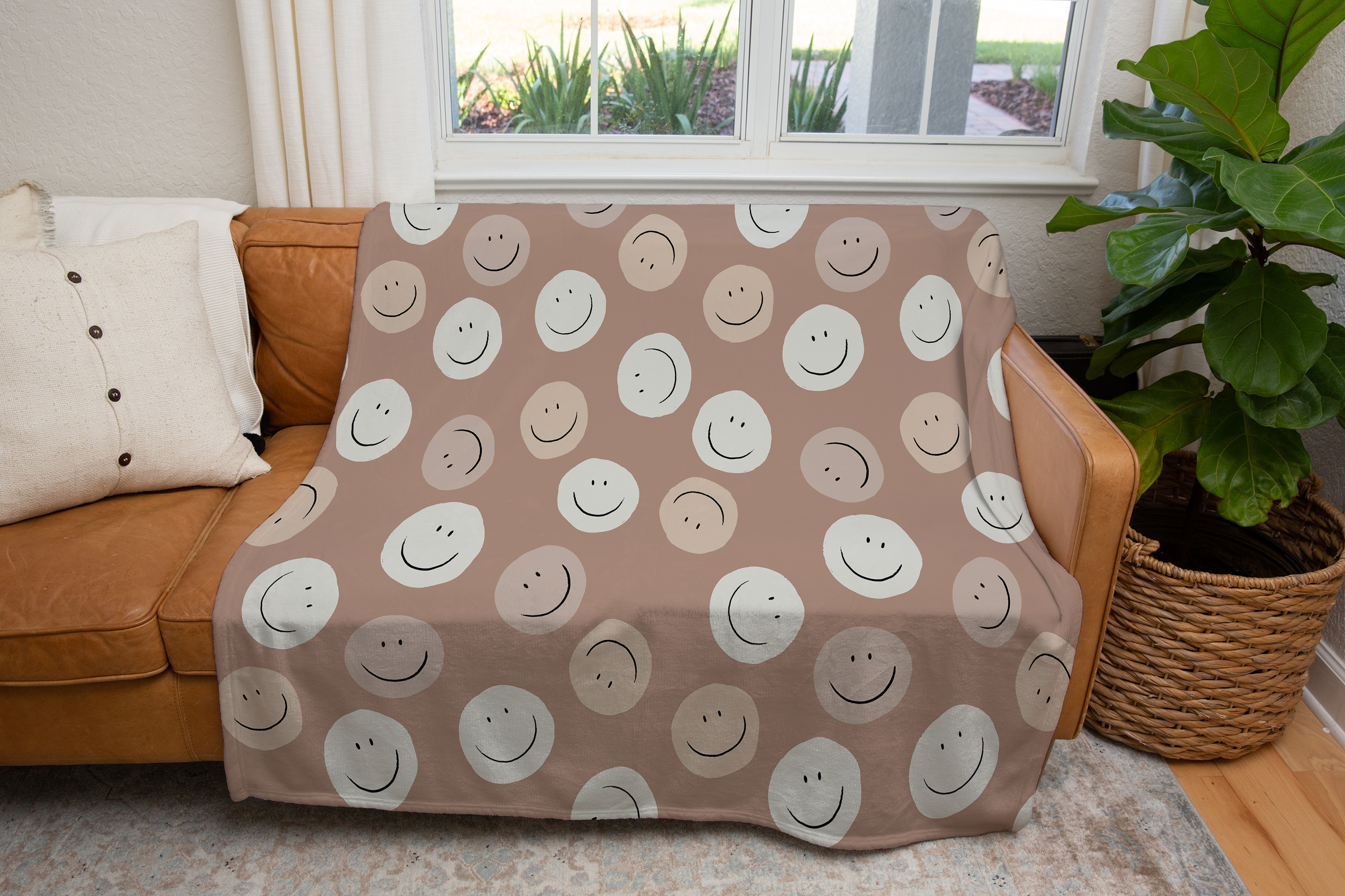 Smiley Throw Blanket