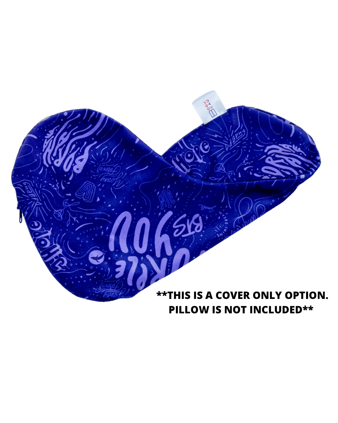 REPLACEMENT COVER ONLY I Purple You Dark Reading Pillow