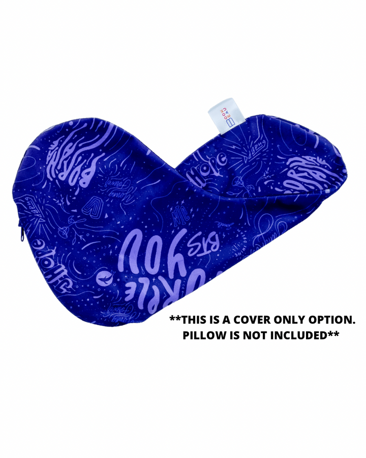 REPLACEMENT COVER ONLY I Purple You Dark Reading Pillow