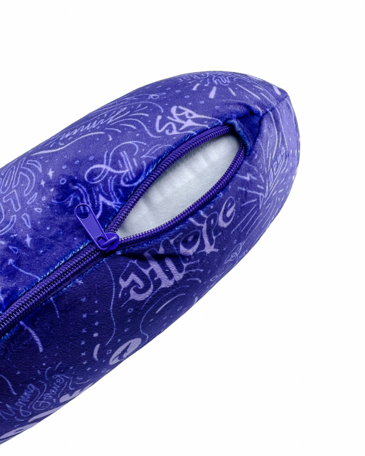 REPLACEMENT COVER ONLY I Purple You Dark Reading Pillow