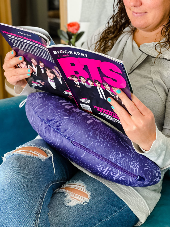 I Purple You Dark Reading Pillow