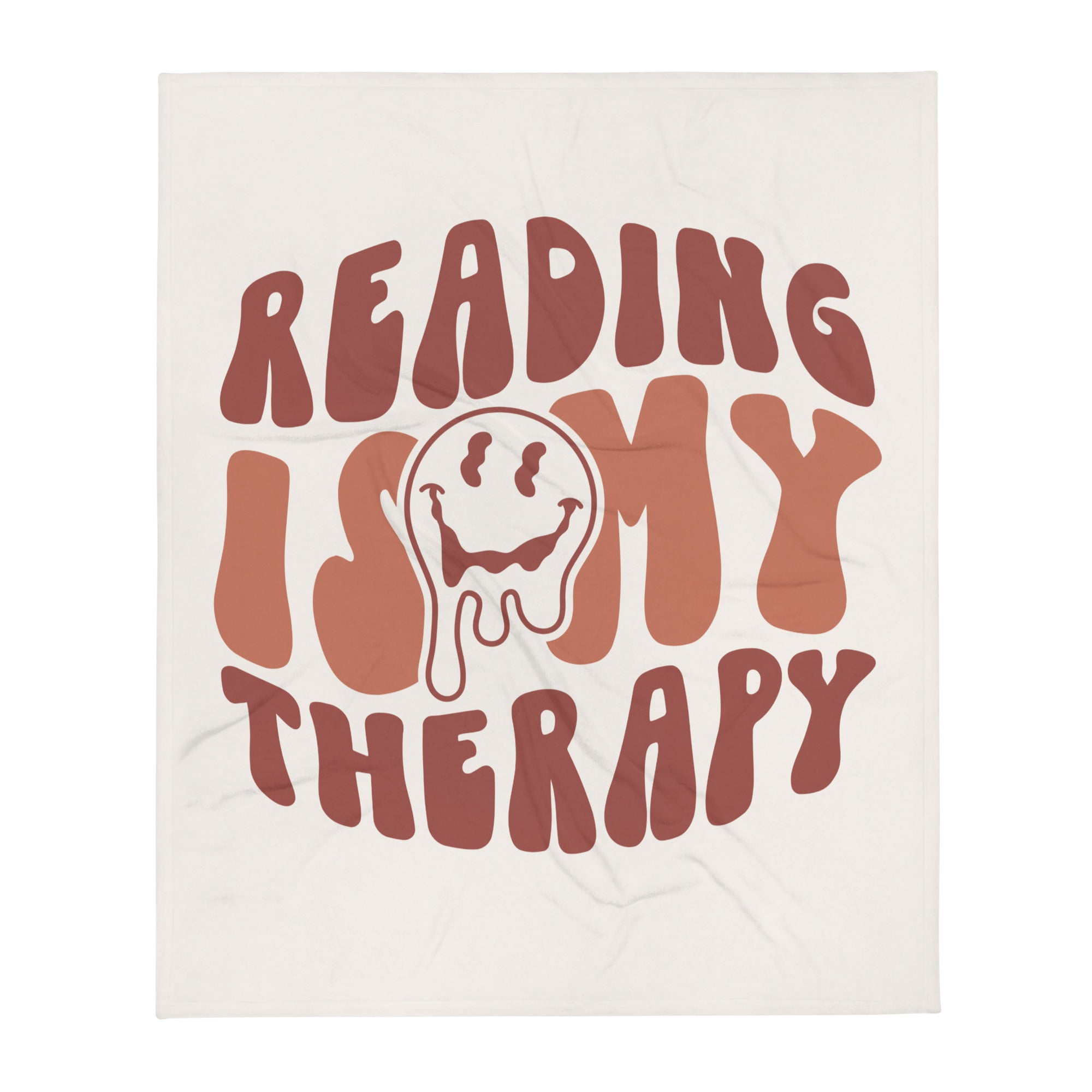 Reading is my Therapy Throw Blanket