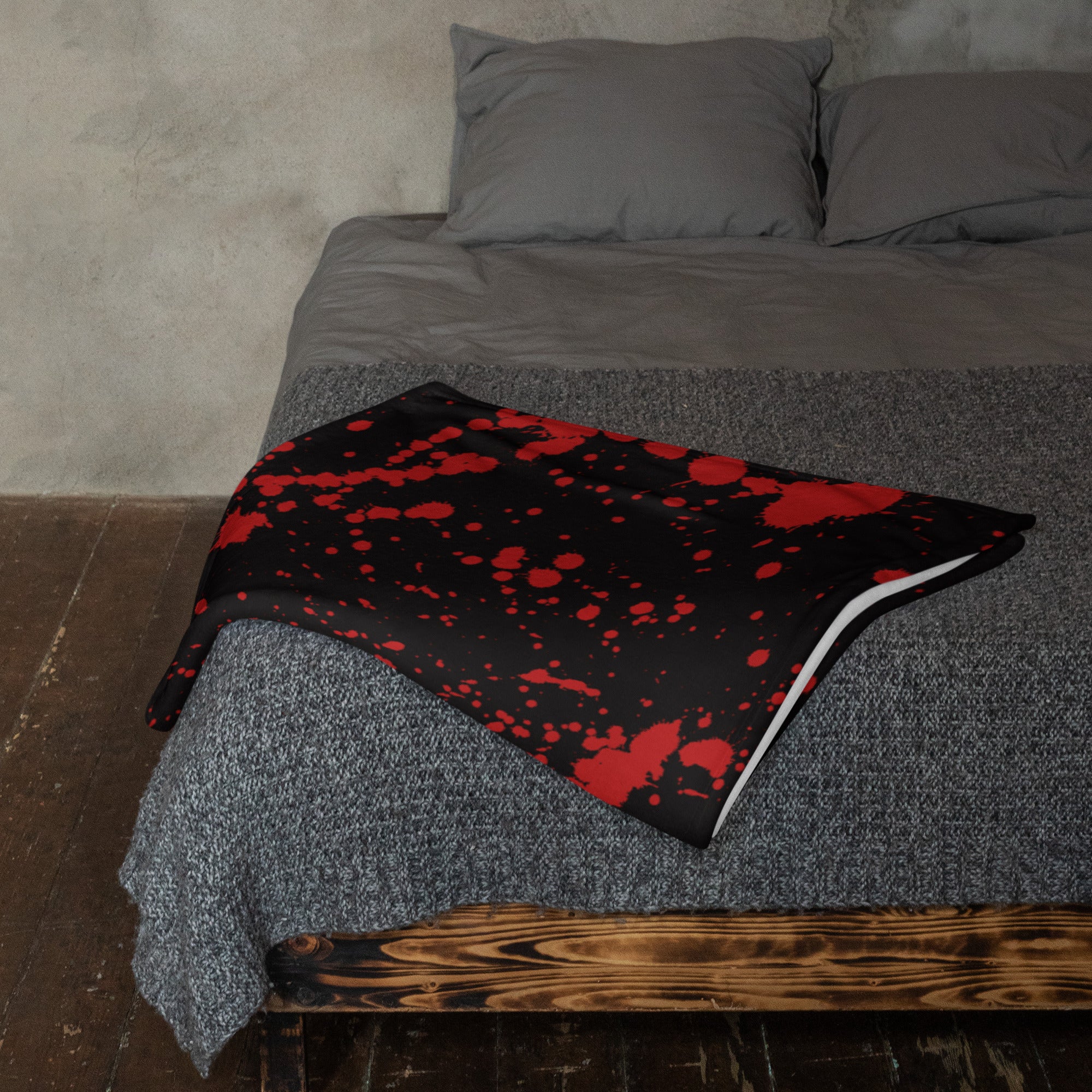 Blood Splatter Throw Blanket