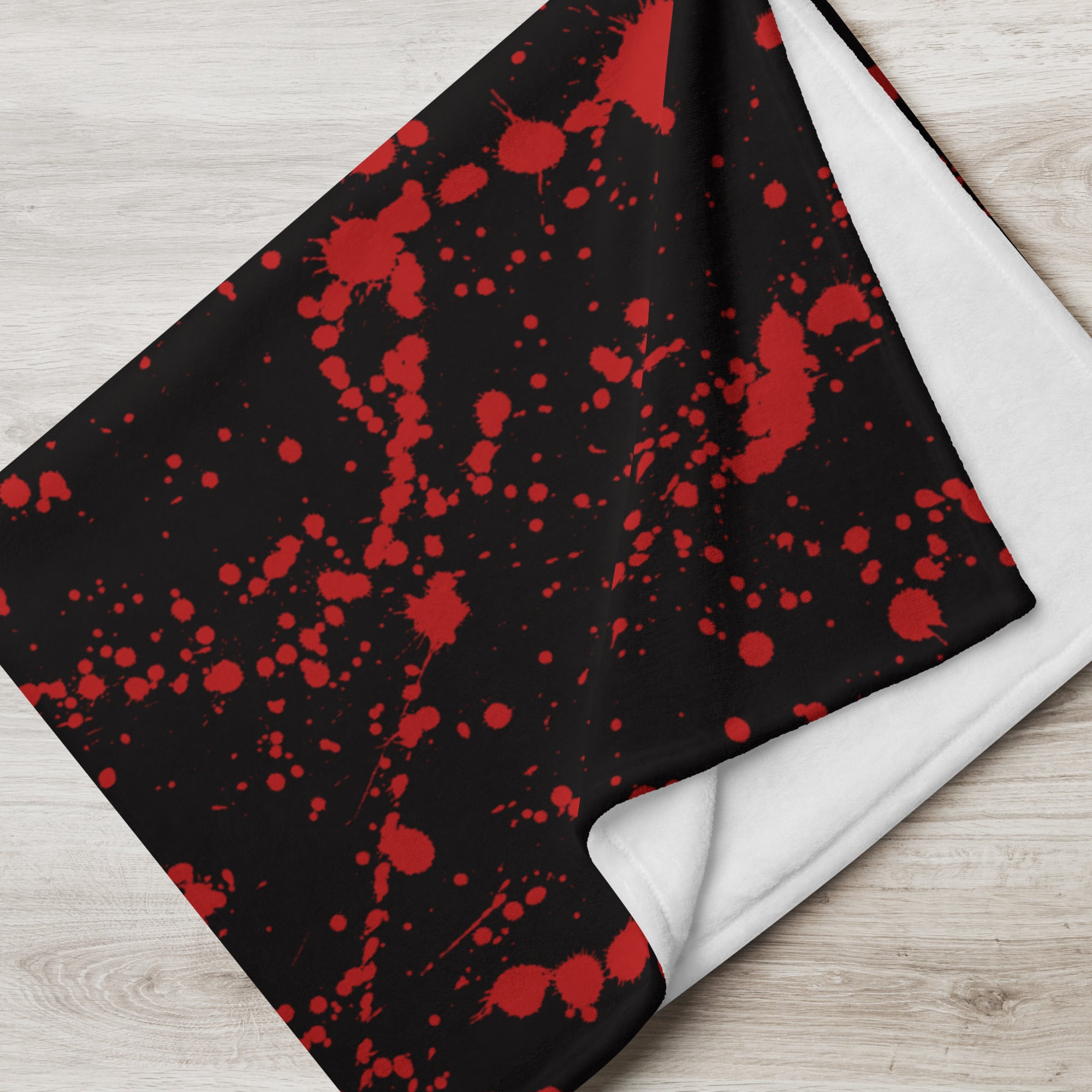 Blood Splatter Throw Blanket